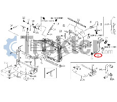 COLLARE RADIATORE ACQUA LATO INFERIORE ORIGINAL ISEKI 1614-102-002-00