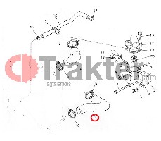 COLLARE ACQUA RADIATORE LATO INFERIORE 15504-72850 OEM