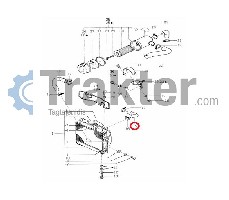 COLLARE RADIATORE ACQUA LATO INFERIORE ORIGINAL ISEKI 1434-101-002-00