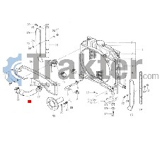 COLLARE RADIATORE ACQUA LATO INFERIORE ORIGINAL ISEKI 1480-102-004-10