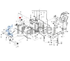 COLLARE RADIATORE ACQUA LATO SUPERIORE ORIGINAL ISEKI 1703-102-004-00