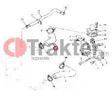 COLLARE RADIATORE ACQUA LATO SUPERIORE 15504-72940 OEM