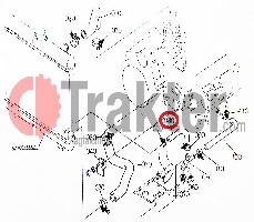 COLLARE RADIATORE TUBO DI SCARICO ORIGINAL KUBOTA 6c040-58680 6c040-58682