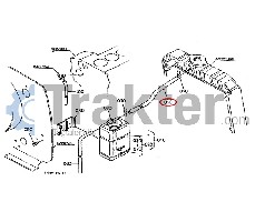 COLLARE RADIATORE ACQUA RITORNO ORIGINAL KUBOTA 37410-88660 37410-88662