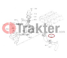 COLLARE RADIATORE ANGOLO PICCOLO ORIGINAL KUBOTA 16241-72870