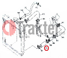 KÜHLWASSERSCHLAUCH UNTEN 1 VON 2 ORIGINAL KUBOTA 34070-72860