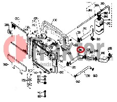 COLLARE RADIATORE ACQUA SOTTO 1 DA 2 ORIGINAL KUBOTA 15694-72850