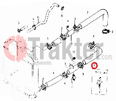 COLLAR PARA RADIADOR INFERIOR DE AGUA 2 DE 2 KUBOTA ORIGINAL 31351-18060