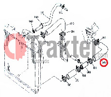 COLLAR PARA RADIADOR DE AGUA DE 2 HASTA 2 KUBOTA ORIGINAL 34070-72890