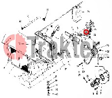 COLLARE RADIATORE LATO INFERIORE 2 DA 2 ORIGINAL KUBOTA 15531-72870