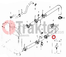 COLLARE RADIATORE ACQUA LATOINFERIORE 2 DA 2 ORIGINAL KUBOTA 31351-18060