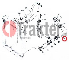 COLLARE RADIATORE ACQUA 2 DA 2 ORIGINAL KUBOTA 34070-72890