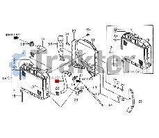 COLLARE RADIATORE ACQUA LATO INFERIORE ORIGINAL ISEKI 1588-102-001-00