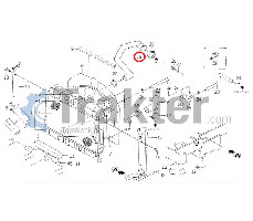 COLLARE RADIATORE ACQUA LATO SUPERIORE ORIGINAL ISEKI 1612-102-003-00