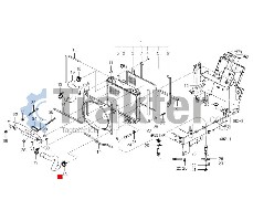 COLLARE RADIATORE ACQUA LATO INFERIORE ORIGINAL ISEKI 1703-102-005-00