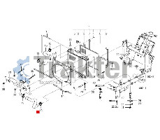 COLLAR INFERIOR PARA RADIADOR DE AGUA ISEKI ORIGINAL 1703-102-005-00