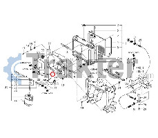 COLLARE RADIATORE ACQUA PARTE DI BASSO ORIGINAL ISEKI 1705-102-016-00