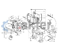 COLLARE RADIATORE ACQUA PARTE DI BASSO ORIGINAL ISEKI 1705-102-016-00