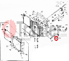 COLLARE RADIATORE ACQUA PARTE DI BASSO ORIGINAL KUBOTA 15694-73180