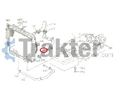 HOSE WATER PIPE ORIGINAL KUBOTA 16271-72850