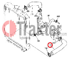 COLLARE RADIATORE ACQUA INFERIORE ORIGINAL KUBOTA 34070-80390