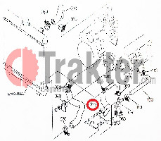 COLLARE RADIATORE ACQUA LATO INFERIORE ORIGINAL KUBOTA 6c040-58570