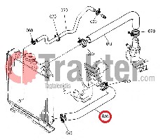 COLLARE RADIATORE ACQUA LATO INFERIORE ORIGINAL KUBOTA 30400-88360