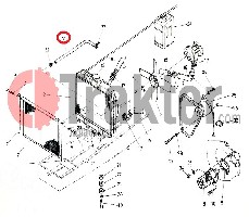 KÜHLWASSERSCHLAUCH UNTEN ORIGINAL KUBOTA 15531-73130