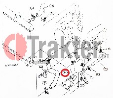 COLLARE RADIATORE ACQUA LATO INFERIORE ORIGINAL KUBOTA 6c040-58570