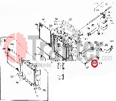 COLLARE RADIATORE ACQUA PARTE DI BASSO ORIGINAL KUBOTA 15694-73180