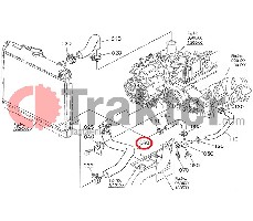 KÜHLWASSERSCHLAUCH UNTEN ORIGINAL KUBOTA 6a741-58570