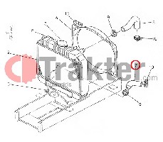 COLLARE RADIATORE ACQUA LATO INFERIORE ORIGINAL KUBOTA 15541-72850 15541-72852