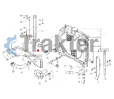 COLLARE RADIATORE ACQUA ORIGINAL ISEKI 1480-102-003-00