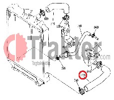 COLLARE RADIATORE ACQUA INFERIORE ORIGINAL KUBOTA 34070-80390