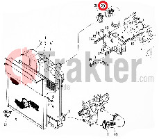 COLLARE RADIATORE ACQUA LATO SUPERIORE ORIGINAL KUBOTA 15201-72940