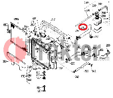 COLAR RADIATORE ACQUA LATO SUPERIORE ORIGINAL KUBOTA 15694-72940