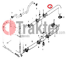 COLLARE RADIATORE ACQUA LATO SUPERIORE ORIGINAL KUBOTA 31351-18020