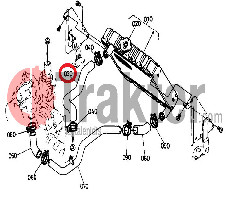 COLLAR SUPERIOR PARA RADIADOR DE AGUA KUBOTA ORIGINAL 67950-58630