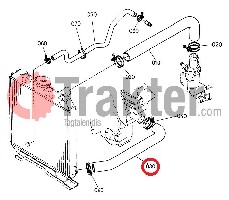 COLLARE RADIATORE ACQUA LATO SUPERIORE ORIGINAL KUBOTA 30400-88310