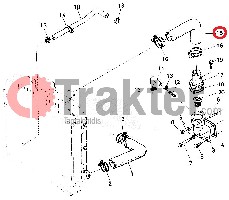 COLLARE RADIATORE ACQUA LATO SUPERIORE ORIGINAL KUBOTA 15521-72940