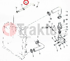 COLARE RADIATORE ACQUA SCARICO 15531-73130 OEM