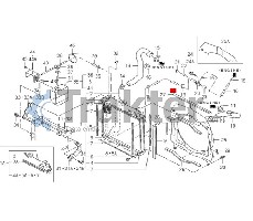 COLLARE RADIATORE ACQUA SCARICO ORIGINAL ISEKI 1614-102-003-00