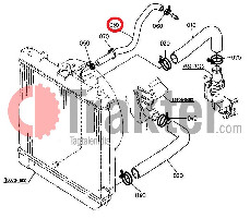 ΚΟΛΑΡΟ ΨΥΓΕΙΟΥ ΝΕΡΟΥ ΡΟΥΜΠΙΝΕΤΟΥ ORIGINAL KUBOTA 34070-16160