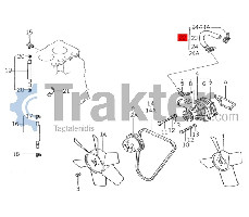 TERMOSTATO COLLAR PARA BOMBA DE AGUA ISEKI ORIGINAL 5650-040-933-60