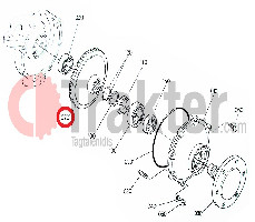 INGRANAGGIO CONICO 42 DENTI ORIGINAL KUBOTA 32430-43940 h3240-43900