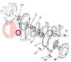 INGRANAGGIO CONICO 42 DENTI ORIGINAL KUBOTA 32430-43940 h3240-43900
