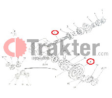 GEAR BEVEL COIL 4X4 ORIGINAL KUBOTA 66711-82810
