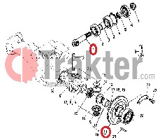 BOBINA INGRANAGGIO CONICO DIFFERENZIALE ANTERIORE