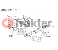 INGRANAGGIO CONICO BOBINA ORIGINAL KUBOTA 6a320-85114