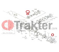 BOBINA COPPIA CONICA DIFFERENZIALE ANTERIORE ORIGINAL KUBOTA 37410-99200